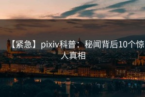 【紧急】pixiv科普：秘闻背后10个惊人真相